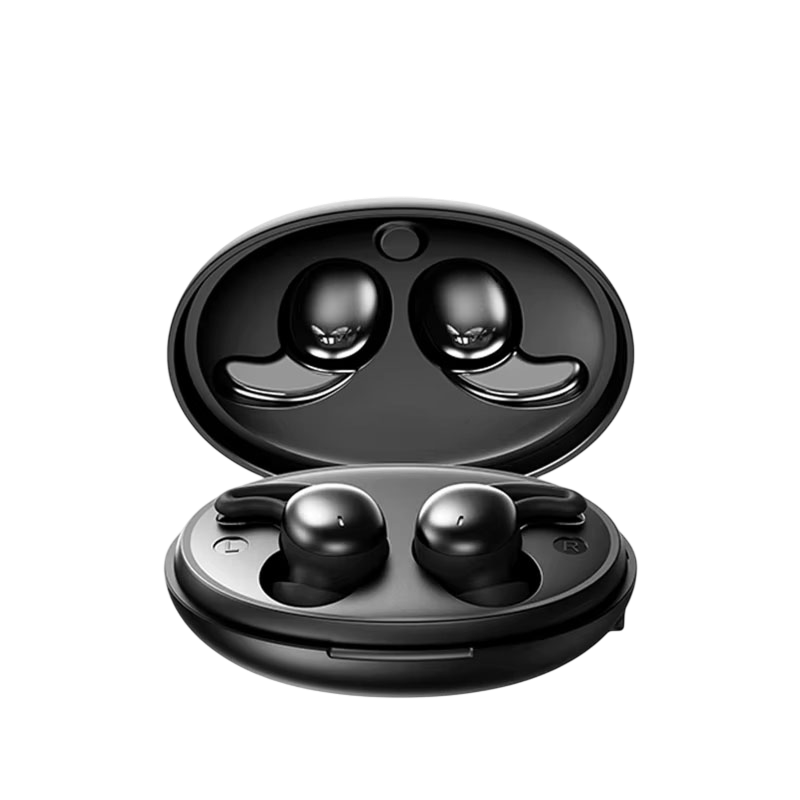 Sleep Earbuds with Passive Noise Isolation – Side Sleeper Comfort Design, 5-Hour Battery, Bluetooth 5.3, Touch Controls, Soft Silicone Fit | Thomler