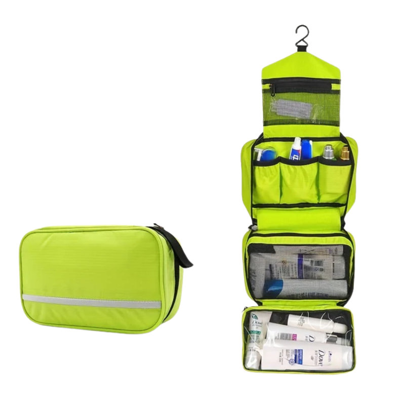 Hanging Toiletry Organizer with Multi-Compartment Design & Built-In Hook for Travel or Home | Thomler
