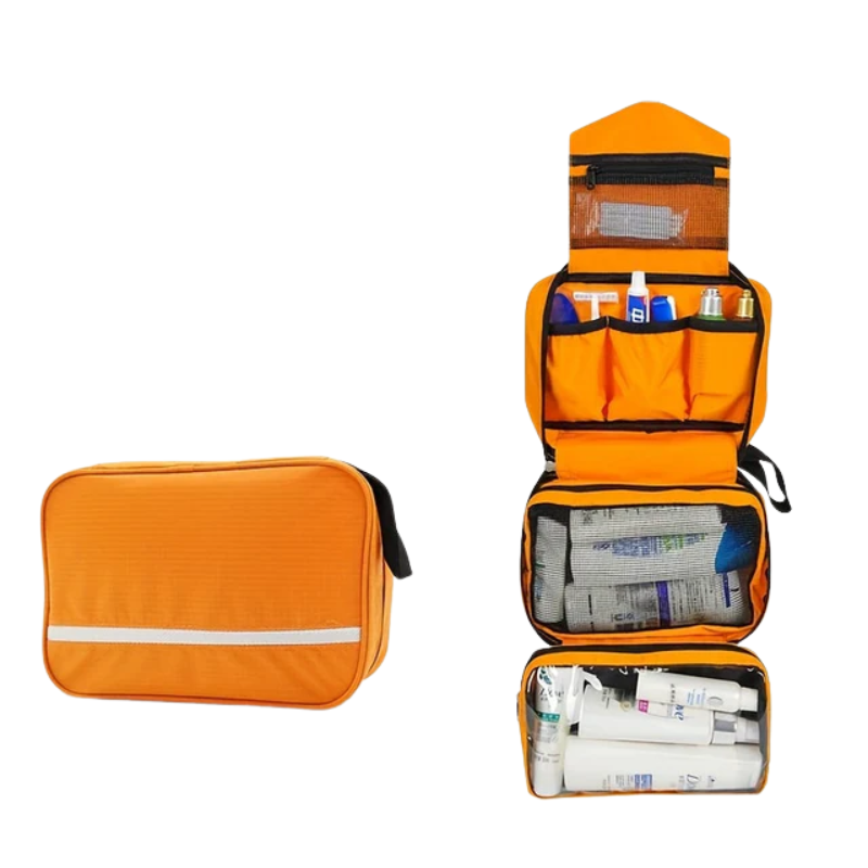 Hanging Toiletry Organizer with Multi-Compartment Design & Built-In Hook for Travel or Home | Thomler