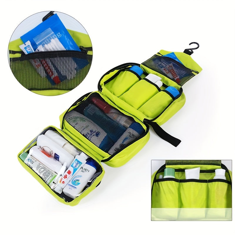 Hanging Toiletry Organizer with Multi-Compartment Design & Built-In Hook for Travel or Home | Thomler