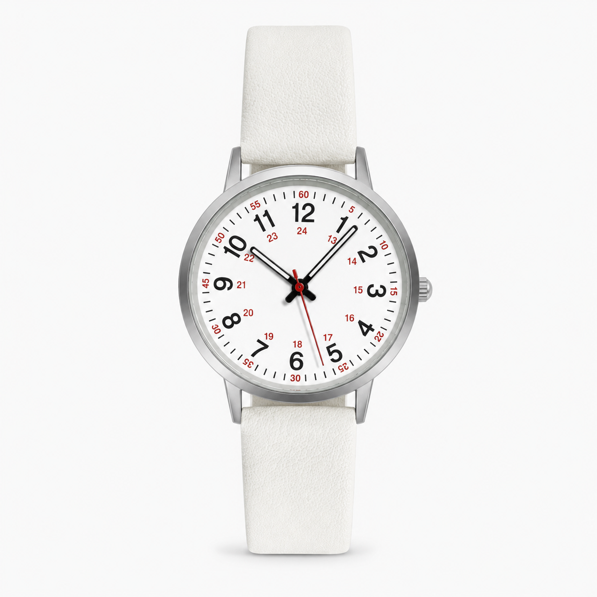 Clip-On Analog Watch with Second Hand – Silicone Band Timepiece for Medical & Healthcare Professionals | Thomler