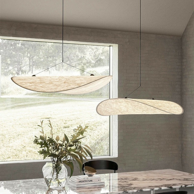 Cloud Silk Pendant Light, Japanese Minimalist Ceiling Fixture, Adjustable Hanging Lamp for Dining Room & Bedroom, Soft Ambient LED | Thomler