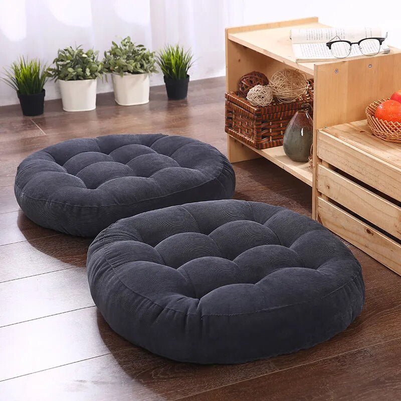 Low-Profile Meditation Seat with High-Density Foam Core – Floor Cushion for Reading, Yoga & Living Room Seating | Thomler