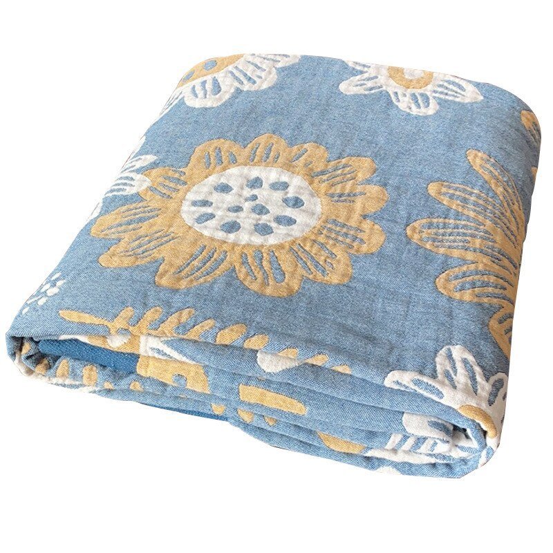 All-Season Cotton Throw Blanket – Japanese-Inspired Coverlet for Bed, Couch & Home Comfort | Thomler