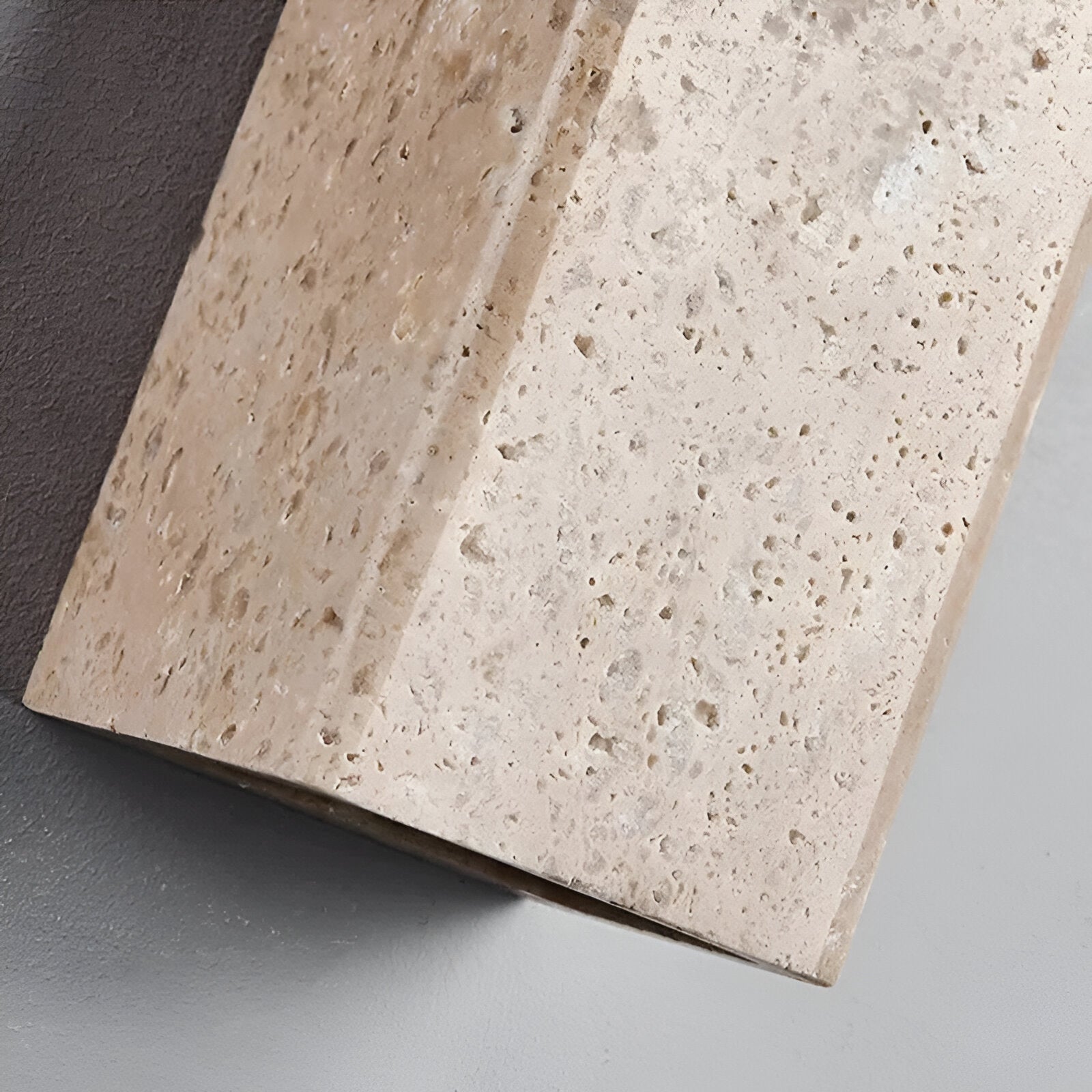 Wall Light Travertine Stone 6.3 in Outdoor Up Down LED Waterproof Garden Patio Fixture Modern Minimalist Exterior Sconce | Thomler