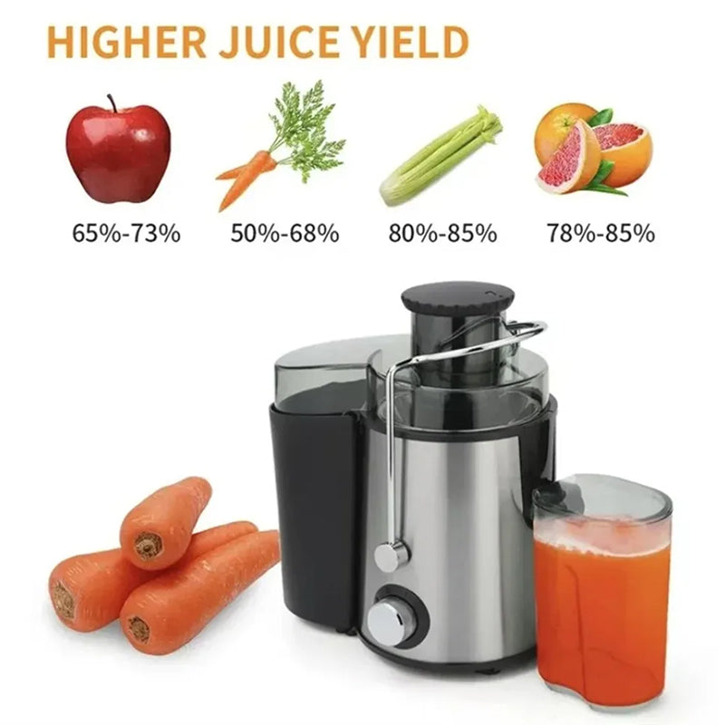 High-Power Centrifugal Juice Extractor with Wide-Mouth Feeder & 2-Speed Control for Whole Fruits & Vegetables – 800W Motor | Thomler