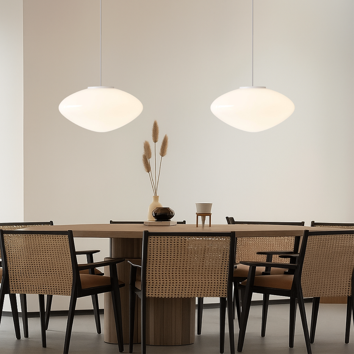 Modern Nordic Pendant Light with LED – Adjustable Height Metal & Glass Ceiling Lamp for Kitchen Island, Dining Room, Living Room | Thomler