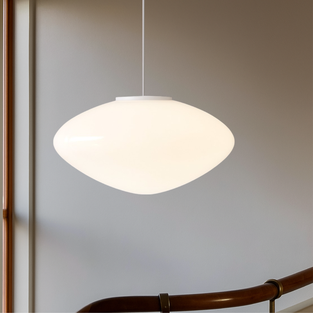 Modern Nordic Pendant Light with LED – Adjustable Height Metal & Glass Ceiling Lamp for Kitchen Island, Dining Room, Living Room | Thomler