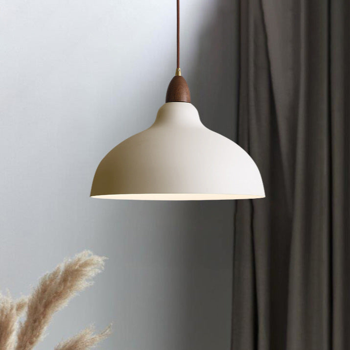 Nordic Wood & Metal Pendant Light – Height-Adjustable Drop Ceiling Fixture for Kitchen Island & Dining Room | Thomler