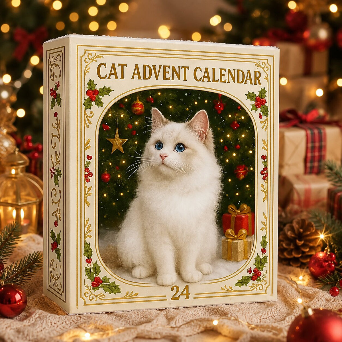 Feline Holiday Countdown Calendar 2026 – 24 Days of Cat-Themed Surprises for Christmas | Thomler