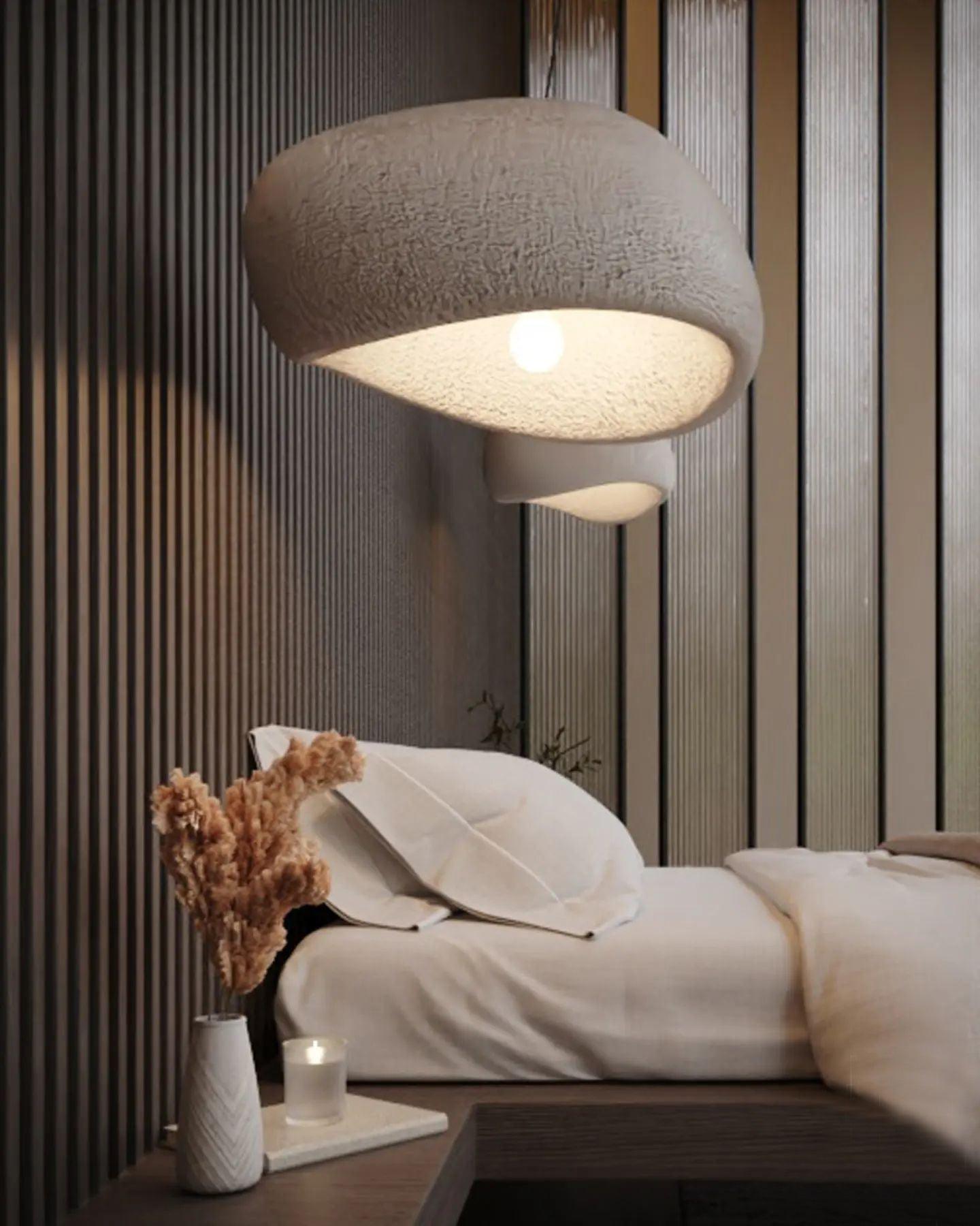 Khmara Pendant Light LED 11.8 in Grey Indoor Ceiling Lamp Adjustable Hanging | Thomler