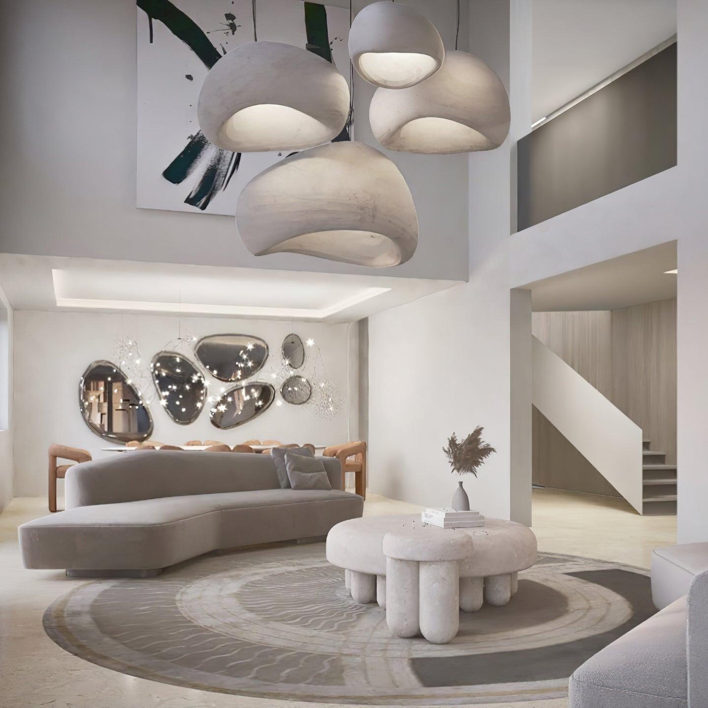 Khmara Pendant Light LED 11.8 in Grey Indoor Ceiling Lamp Adjustable Hanging | Thomler