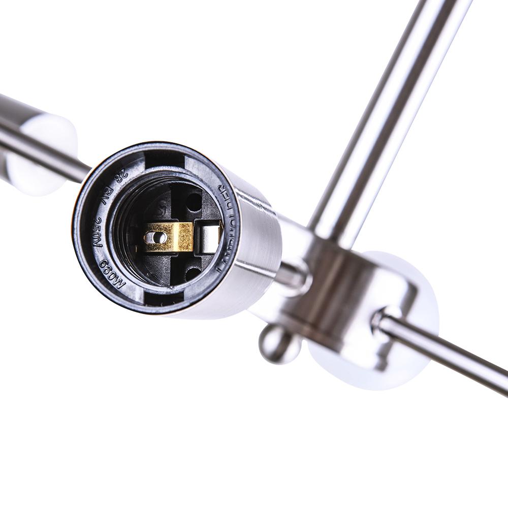 Ceiling Lamp Metal 60.0 cm Black Semi Flush Dining Room Kitchen Sputnik Light Fixture Eight Arm Modern Ceiling Light | Thomler