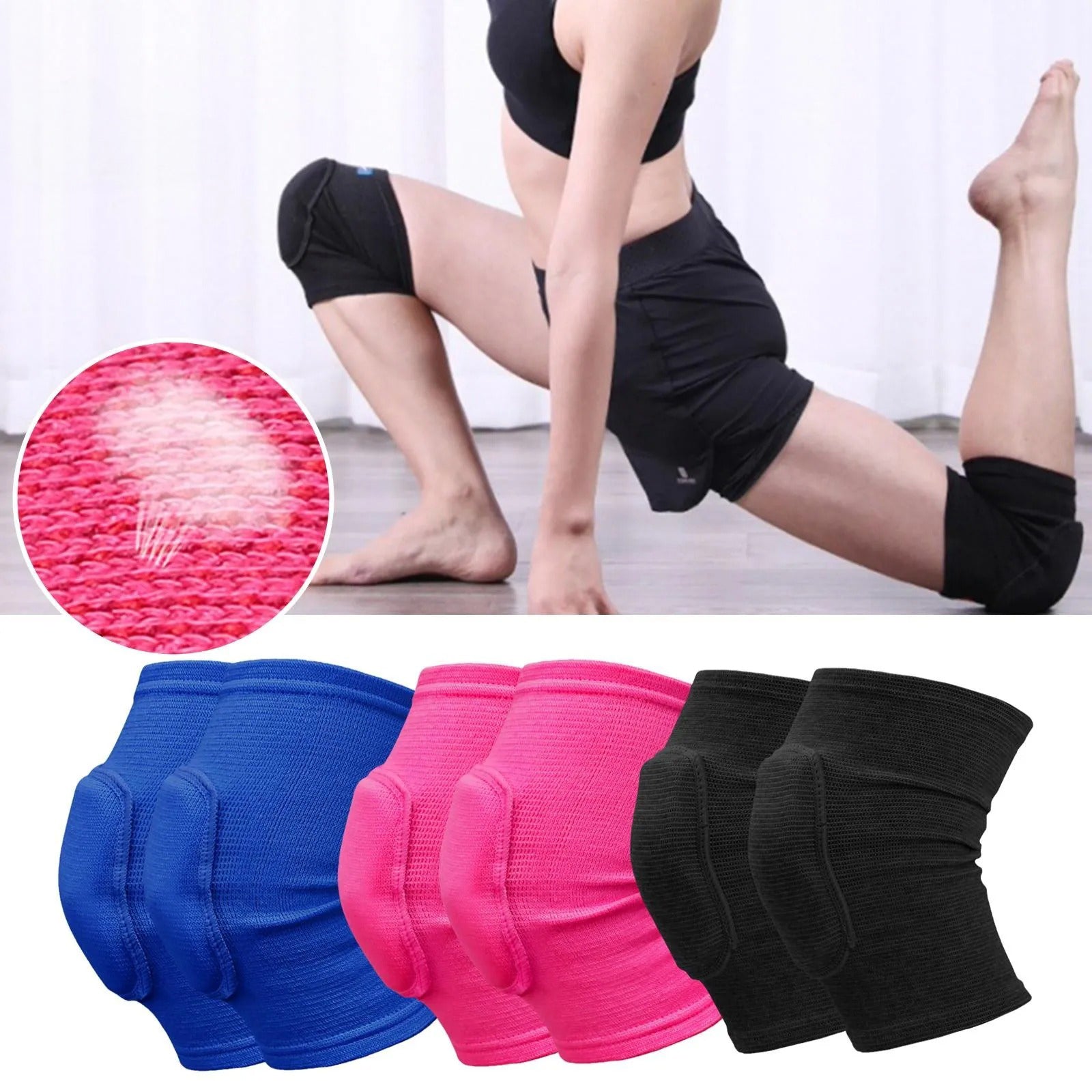 Cushioned Knee Pads for Floor Work, Exercise & Garden Tasks – Thick EVA Padding for Joint Protection During Yoga, Cleaning & Kneeling | Thomler
