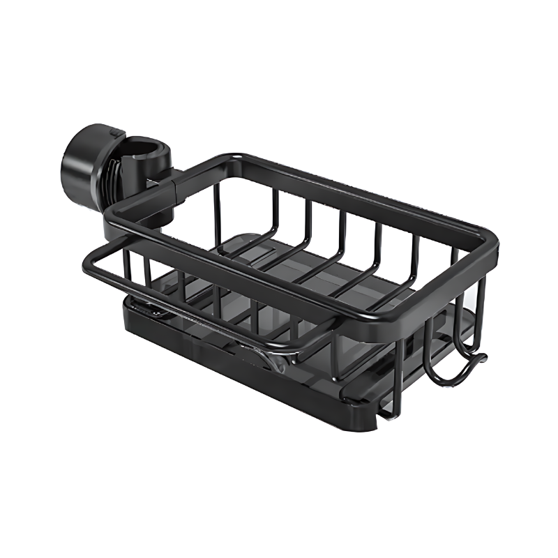 Over-the-Sink Caddy Organizer with Drainage Slots and Towel Hook for Kitchen Counter Space Saving | Thomler
