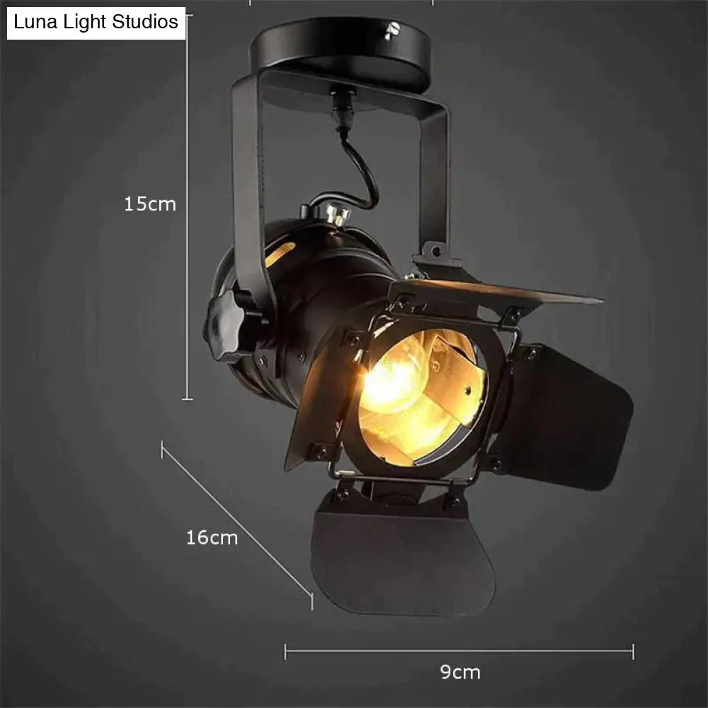 Vintage Industrial Metal Ceiling Spotlight with E27 Socket for Living Room, Bedroom, Dining Room | Thomler