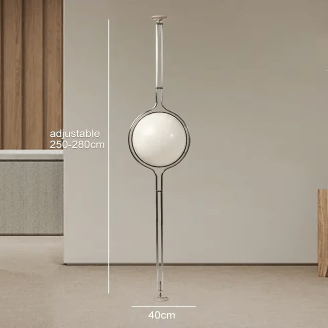 Vloerlamp Bol Plafond Tot Vloer Modern Metaal Acryl 280cm | Sansoti