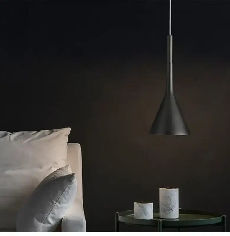 Pendant Light Aluminium E27 15.0 cm Black Kitchen Island Dining Table Adjustable Industrial Hanging Ceiling Lamp | Thomler