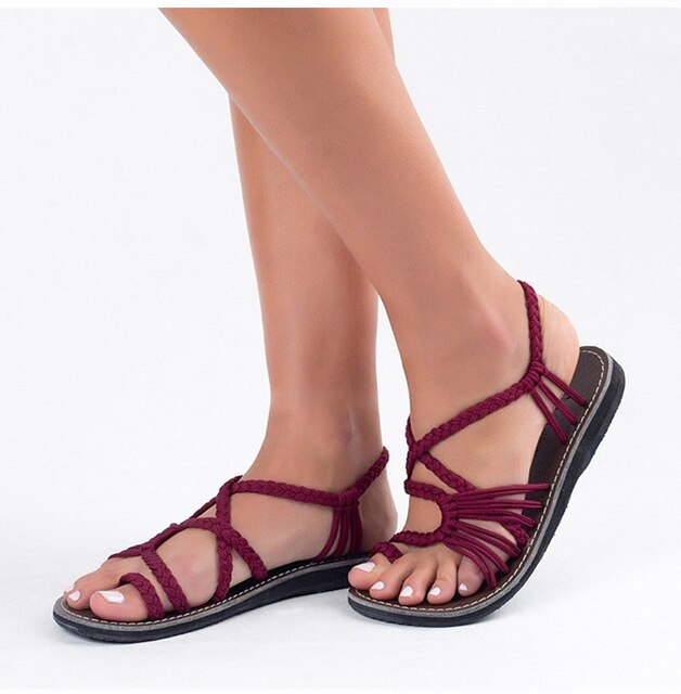 Women's Cushioned Slip-On Flat Sandals – Lightweight Shock-Absorbing Summer Slides for Daily Wear, Travel & Walking | Thomler