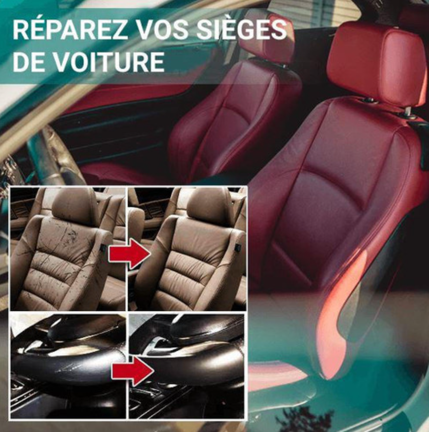 Vinyl & Genuine Hide Patch Compound – Quick-Dry Applicator for Seats, Couches, Jackets & Car Interiors – Works on All Upholstery Types – 7 | Thomler