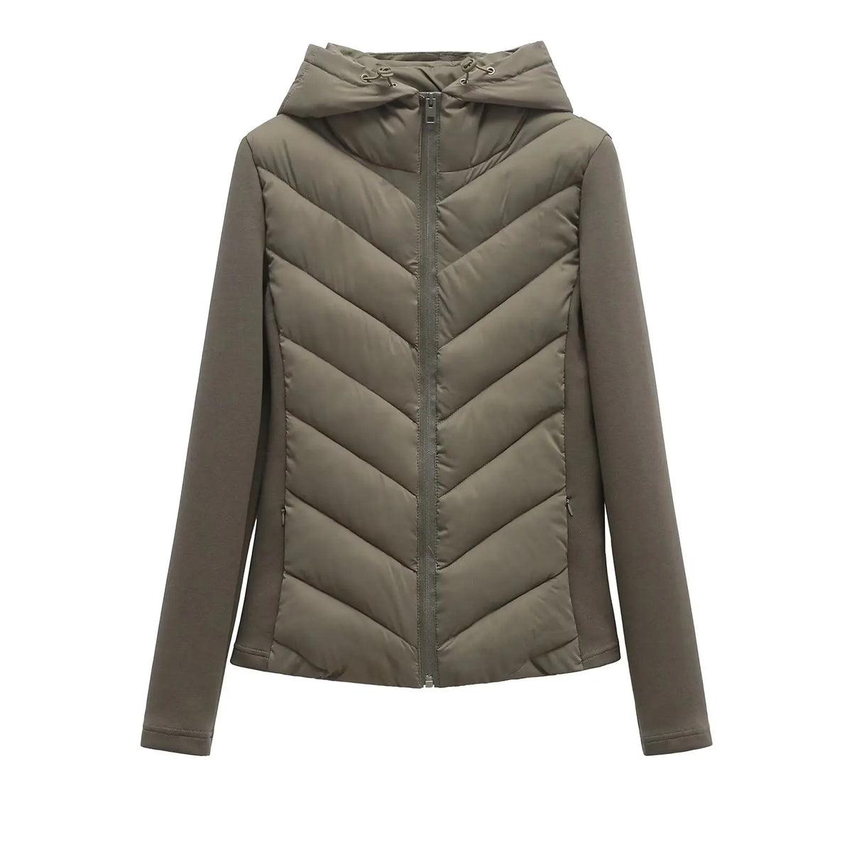 Women's Hooded Quilted Puffer Coat with Concealed Pockets – Slim Fit Outerwear for Cold Weather | Thomler