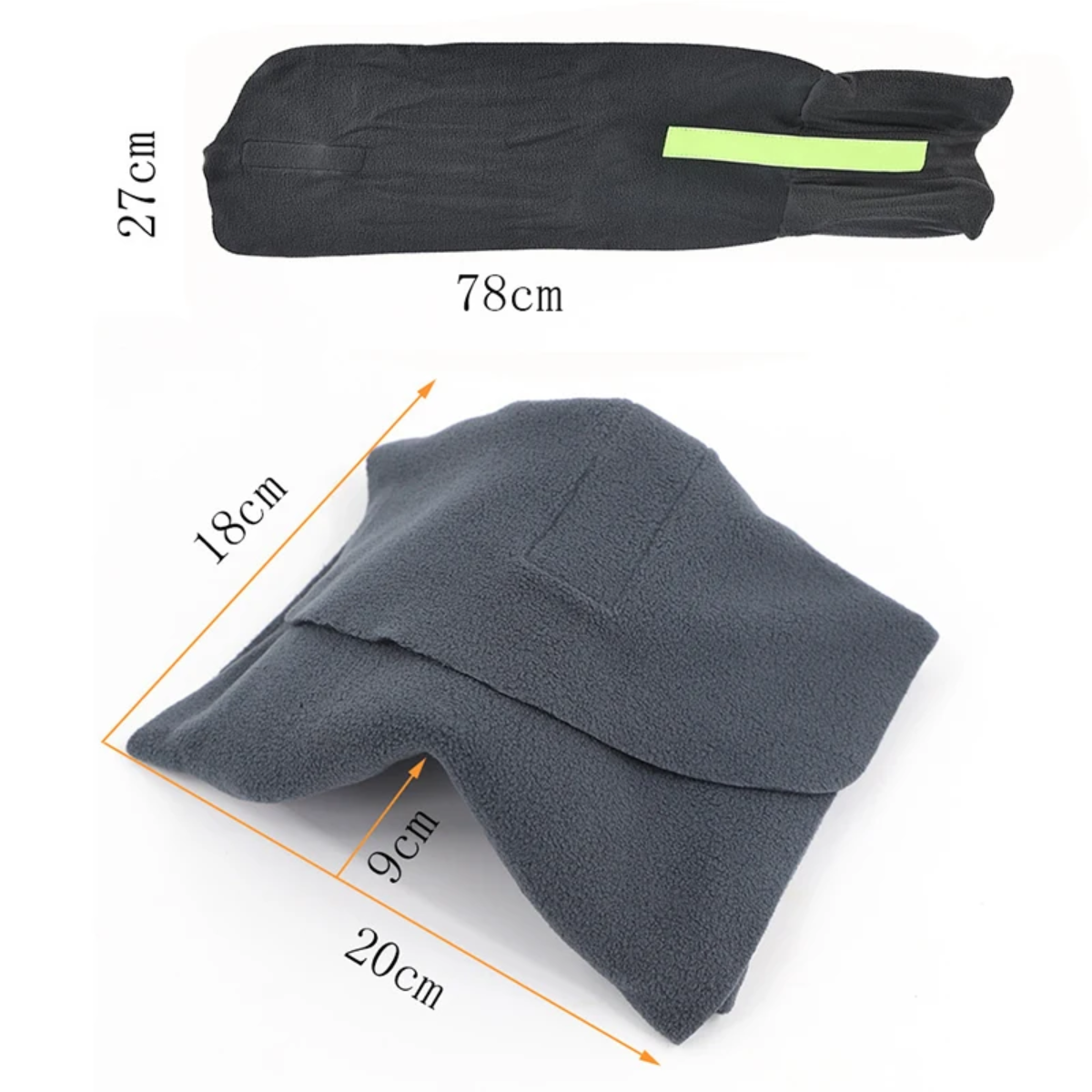 Travel Neck Pillow with Ergonomic Support – Lightweight Memory Foam Headrest for Airplane, Car & Train – Machine Washable Cover for Men & | Thomler