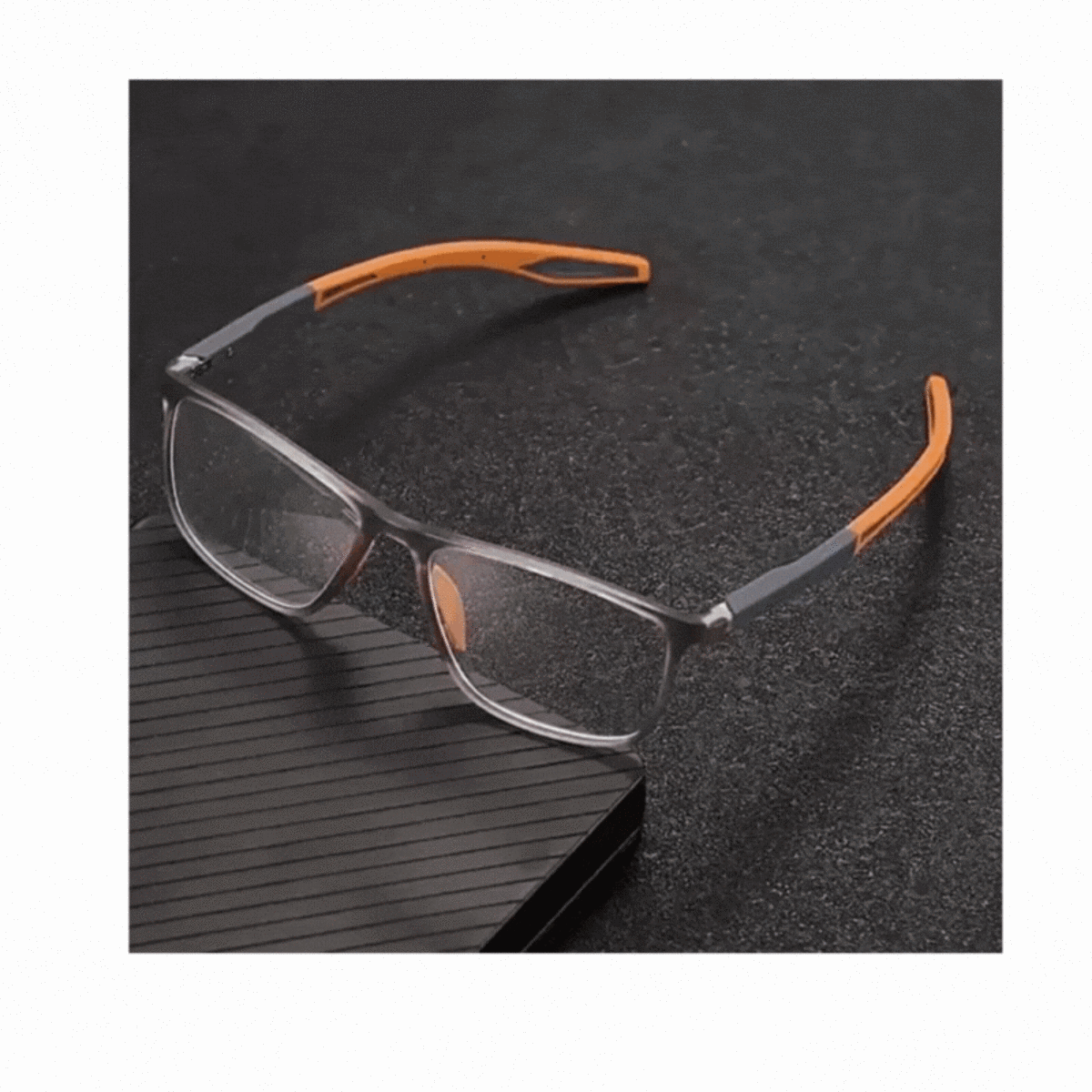Progressive Reading Glasses with Multifocal Transition Lenses for Men & Women | Lightweight Polycarbonate Frame | Clear Near & Far Vision | Thomler