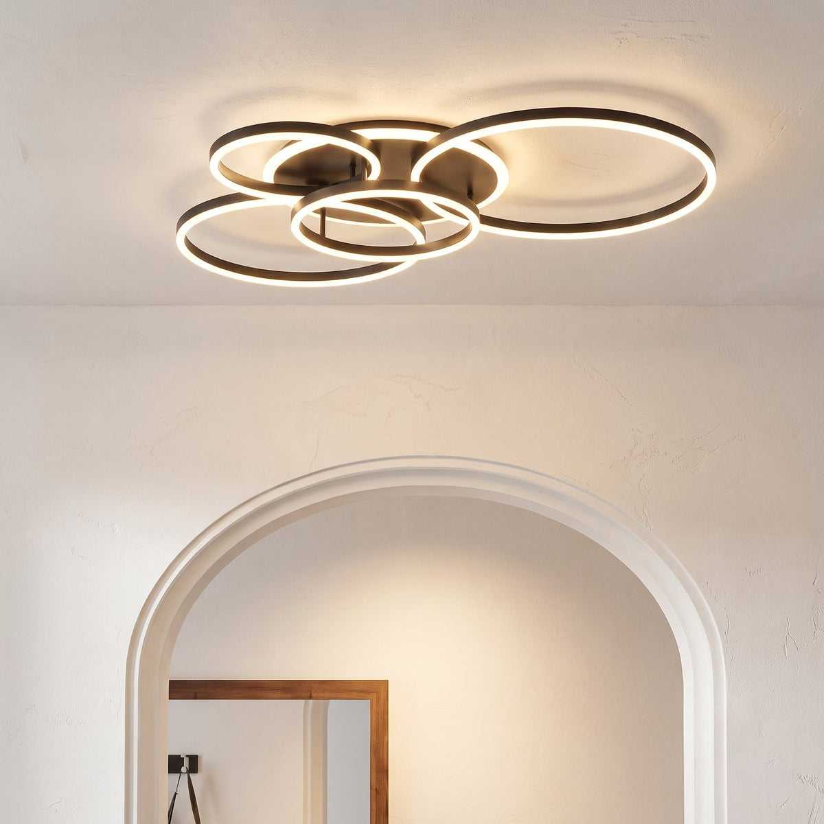 Modern Multi-Light Ceiling Pendant – Adjustable Height LED Chandelier for Dining Room, Bedroom, Reading Nook – Iron & Aluminum Fixture | Thomler