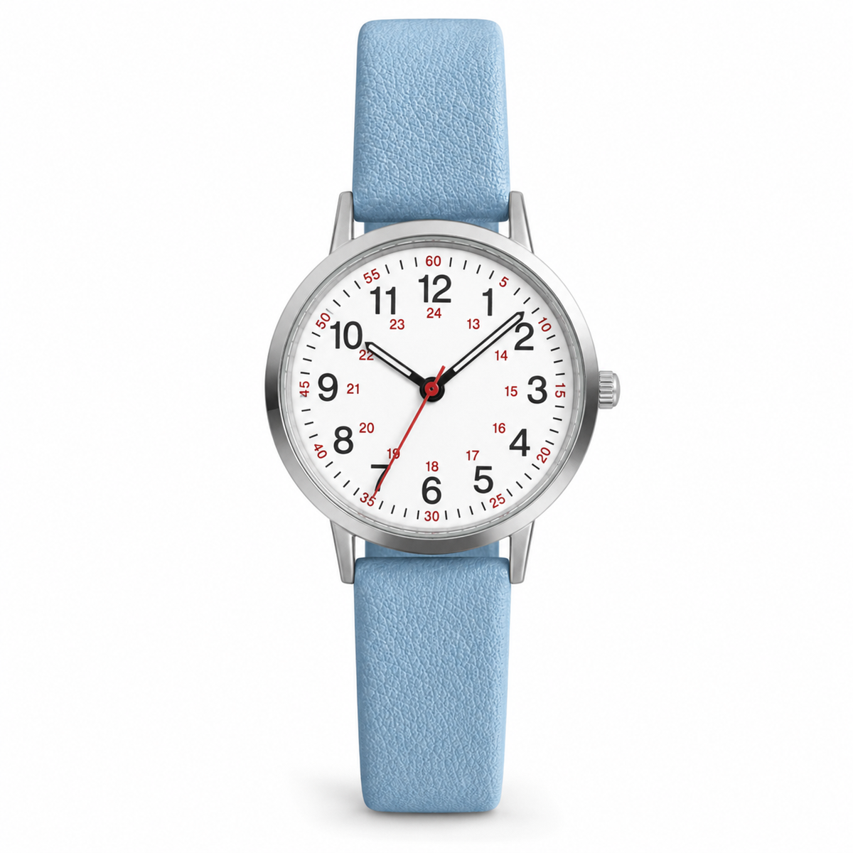 Clip-On Analog Watch with Second Hand – Silicone Band Timepiece for Medical & Healthcare Professionals | Thomler