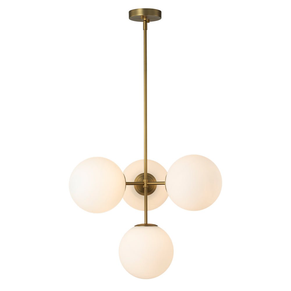 Pendant Light Frosted Glass 62.0 cm Brass Black Dining Room Kitchen Island Mid Century Bubble Ceiling Fixture | Thomler