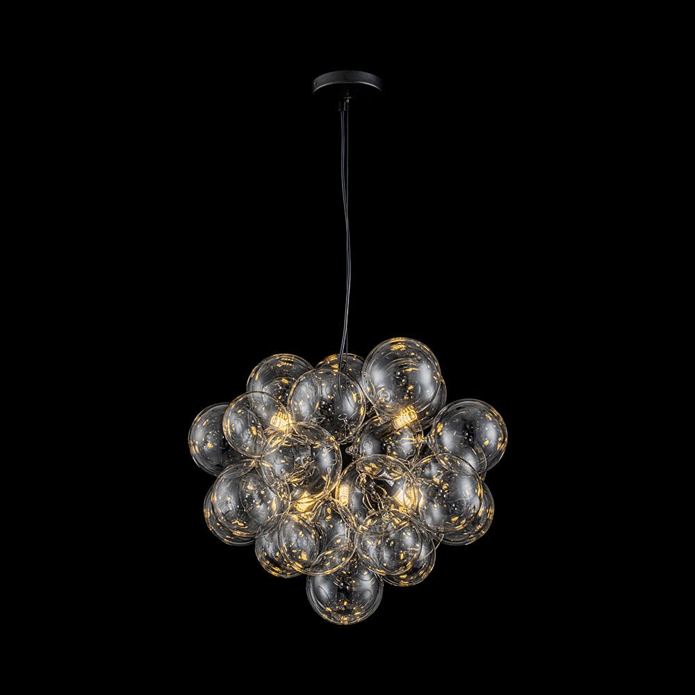 Pendant Light Glass Sphere Cluster 50.0 cm Brass Dining Room Bubble Chandelier Adjustable G9 Kitchen Island Ceiling Light | Thomler