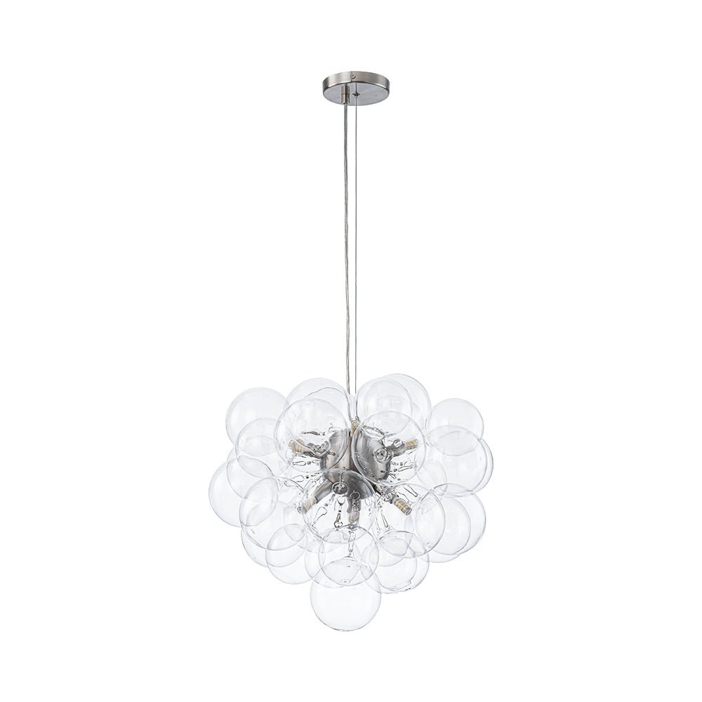 Pendant Light Glass Sphere Cluster 50.0 cm Brass Dining Room Bubble Chandelier Adjustable G9 Kitchen Island Ceiling Light | Thomler