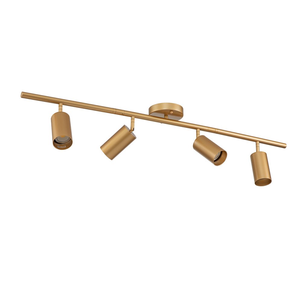 Surface Spotlight Metal 100.0 cm Gold Adjustable GU10 Kitchen Bedroom Ceiling Track Lighting | Thomler