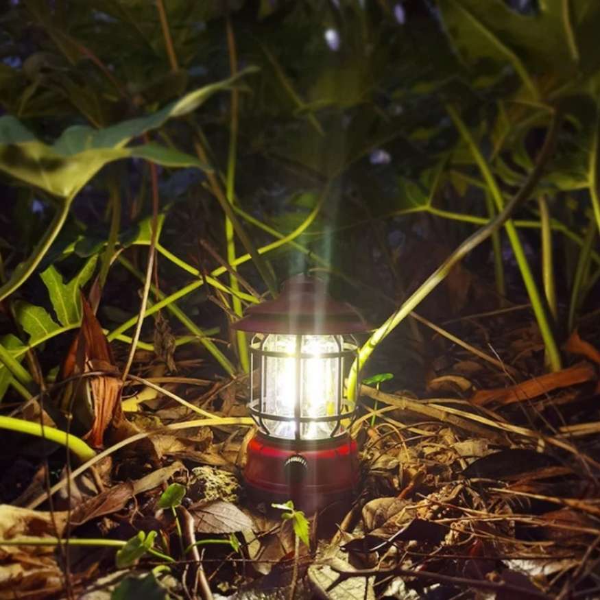 Rechargeable LED Camping Lantern Dimmable USB Portable Outdoor Light Retro Design for Tent Emergency Home Garden | Thomler