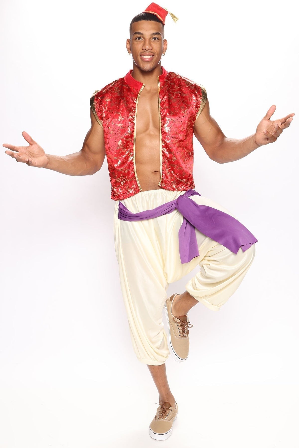 Men's Regal Three-Piece Costume Set with Velvet Blazer for Halloween & Costume Parties | Thomler