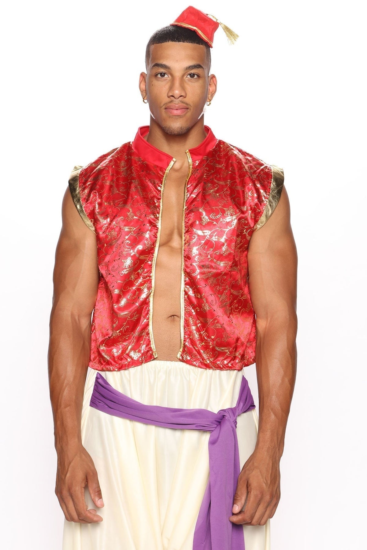 Men's Regal Three-Piece Costume Set with Velvet Blazer for Halloween & Costume Parties | Thomler