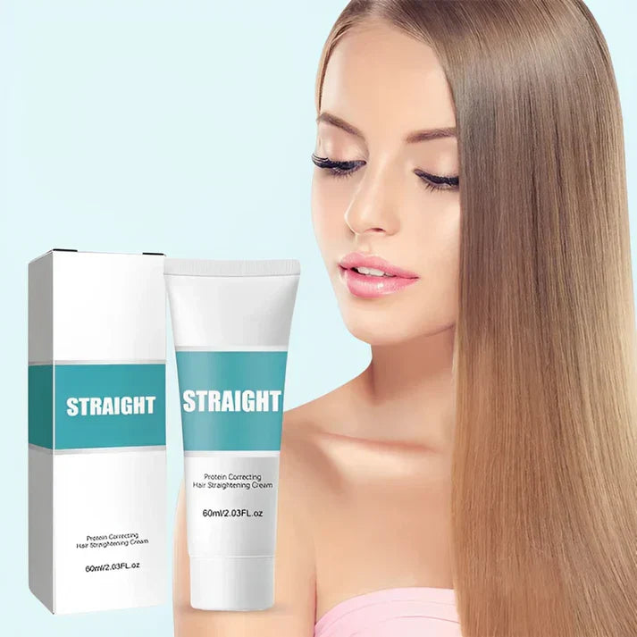 Keratin Smoothing Treatment Cream for Frizzy Curly Hair — Deep Conditioning Mask for Salon-Quality Straightening at Home — Nourishing | Thomler