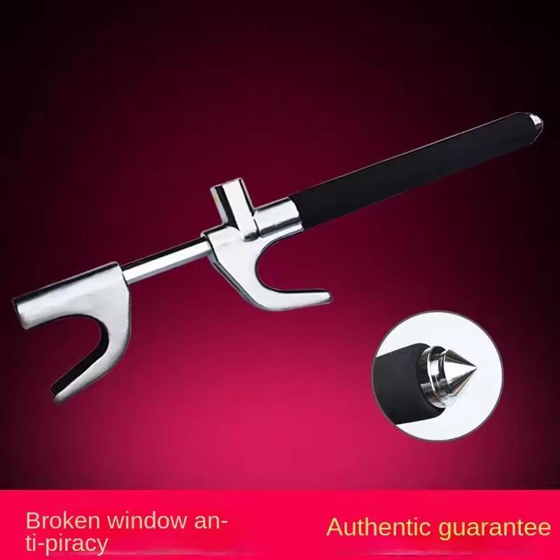 Retractable Anti-Theft Bar with Copper Core Lock & Emergency Glass Breaker for Cars, SUVs & Trucks | Thomler