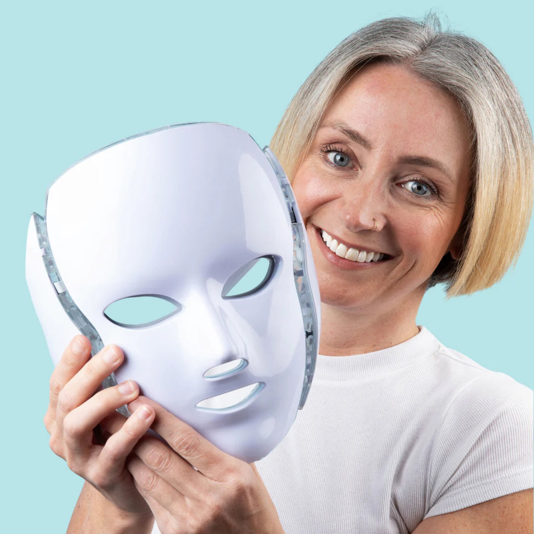 LED Light Therapy Face Mask for Anti-Aging, Acne & Skin Rejuvenation – Professional Multi-Color Photon Treatment System with Remote | Thomler