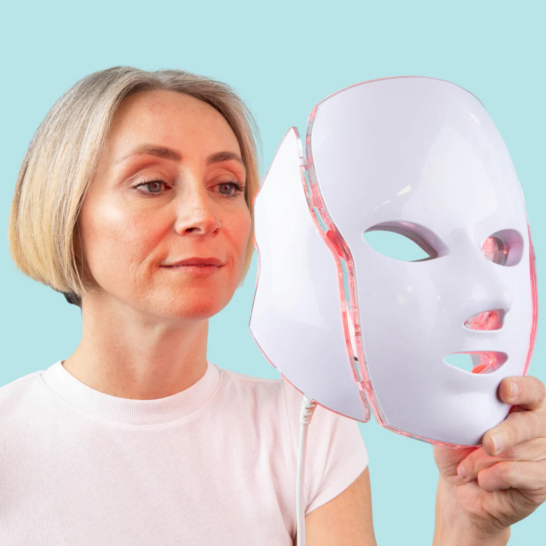 LED Light Therapy Face Mask for Anti-Aging, Acne & Skin Rejuvenation – Professional Multi-Color Photon Treatment System with Remote | Thomler
