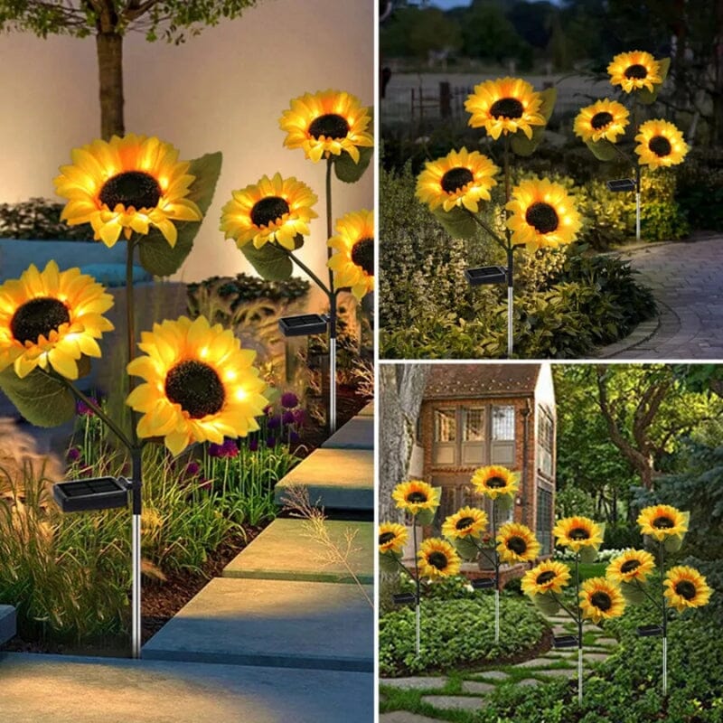 Solar-Powered Flower Stake Light for Garden Beds & Pathways – LED Accent Lamp with Auto Dusk Sensor | Thomler