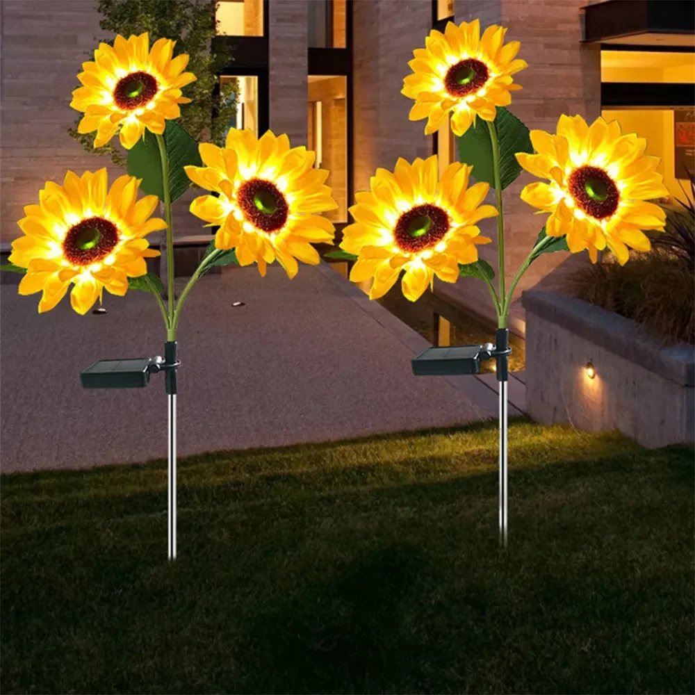 Solar-Powered Flower Stake Light for Garden Beds & Pathways – LED Accent Lamp with Auto Dusk Sensor | Thomler