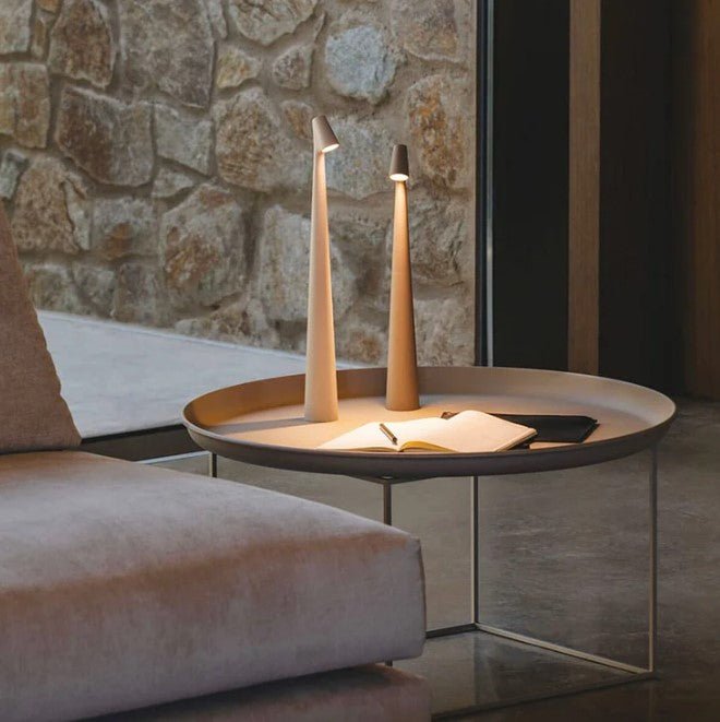Table Lamp Aluminium 45.0 cm USB Rechargeable Touch Dimmable Wireless Bedroom Dining Room Scandinavian Ambient Light | Thomler