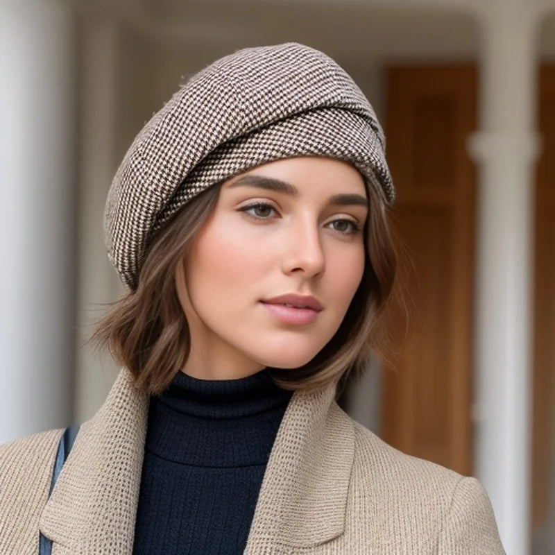 Wool Beret Hat for Women – Classic French Style Winter Cap with Soft Lining – Parisian Beret for Everyday Wear, Cold Weather | Thomler