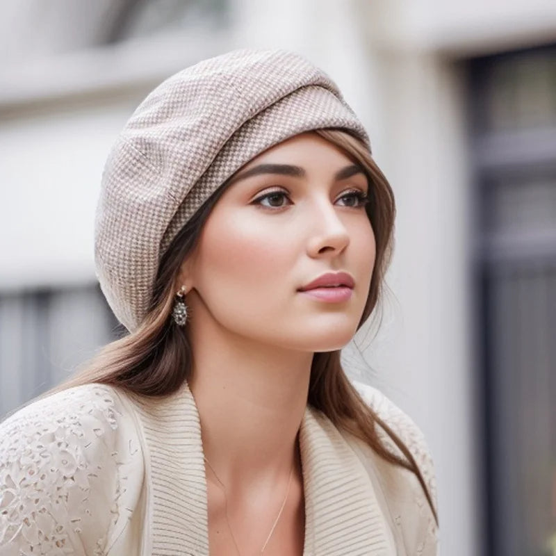 Wool Beret Hat for Women – Classic French Style Winter Cap with Soft Lining – Parisian Beret for Everyday Wear, Cold Weather | Thomler