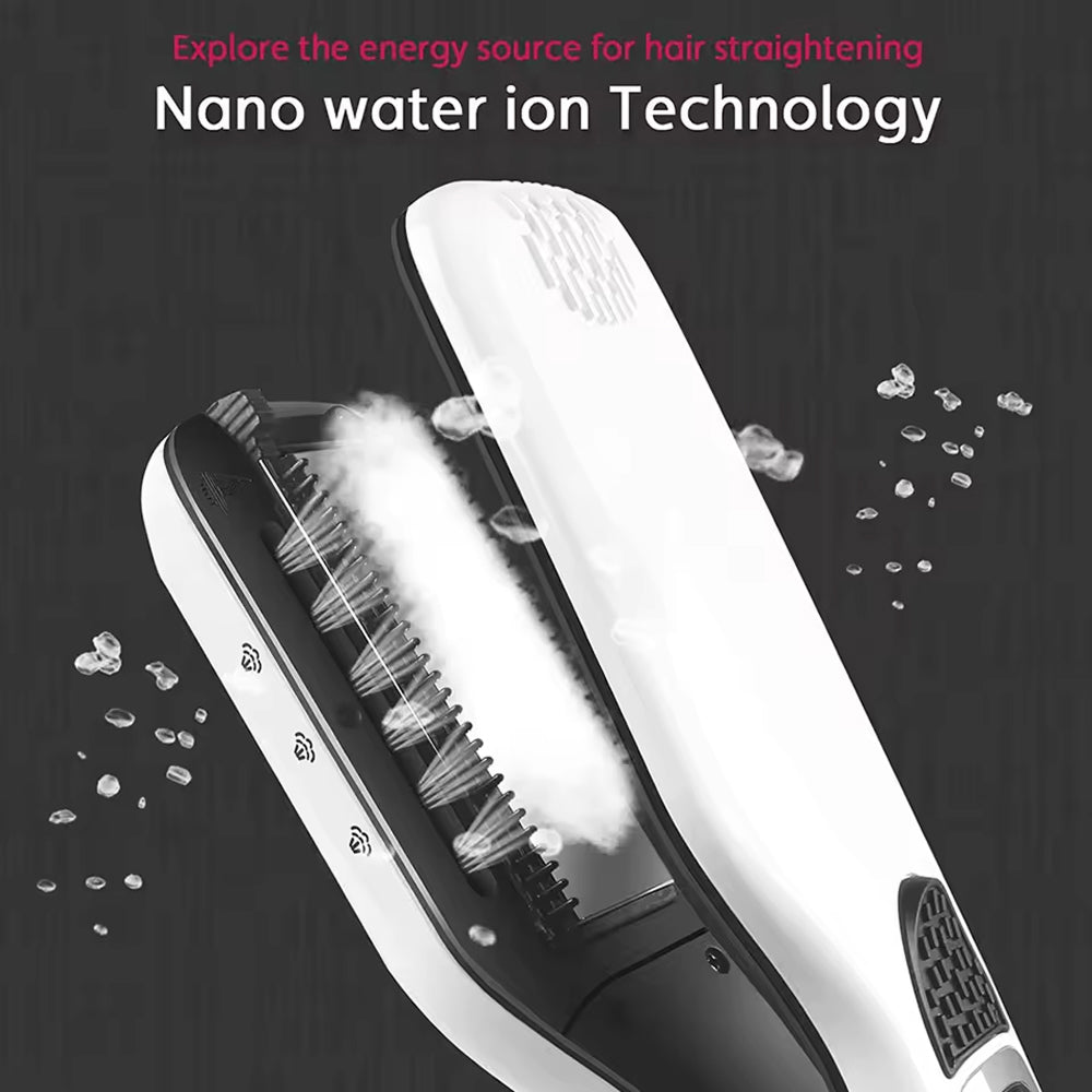 Ceramic Steam Hair Iron with Digital Display & Moisture Control for Silky Results | Thomler