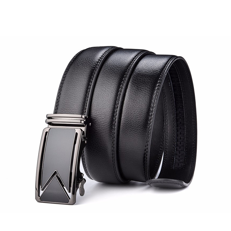 Genuine Cowhide Leather Belt for Men with Waterproof Finish & Scratch-Resistant Coating – Timeless Dress Accessory for Jeans or Slacks | Thomler