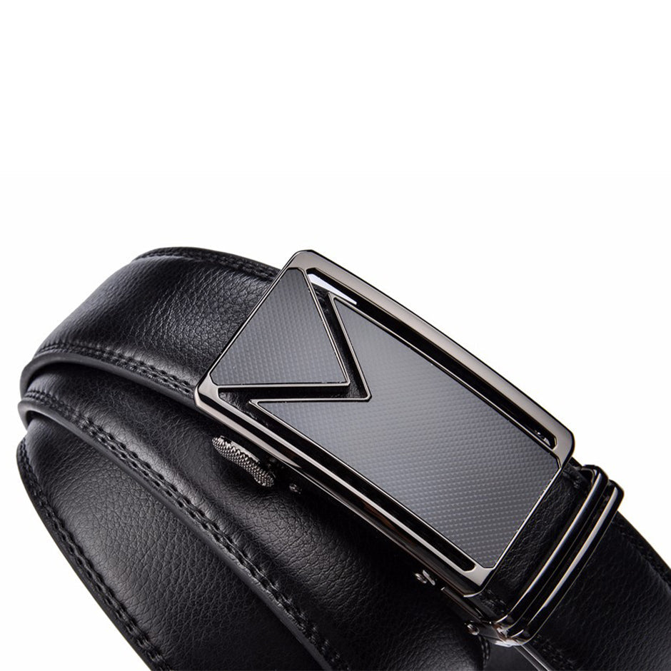 Genuine Cowhide Leather Belt for Men with Waterproof Finish & Scratch-Resistant Coating – Timeless Dress Accessory for Jeans or Slacks | Thomler