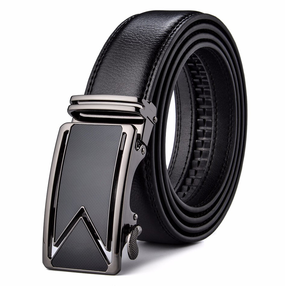 Genuine Cowhide Leather Belt for Men with Waterproof Finish & Scratch-Resistant Coating – Timeless Dress Accessory for Jeans or Slacks | Thomler
