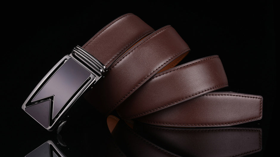 Genuine Cowhide Leather Belt with Water-Resistant Coating for Men | Premium Dress & Casual Wear Accessory | Thomler